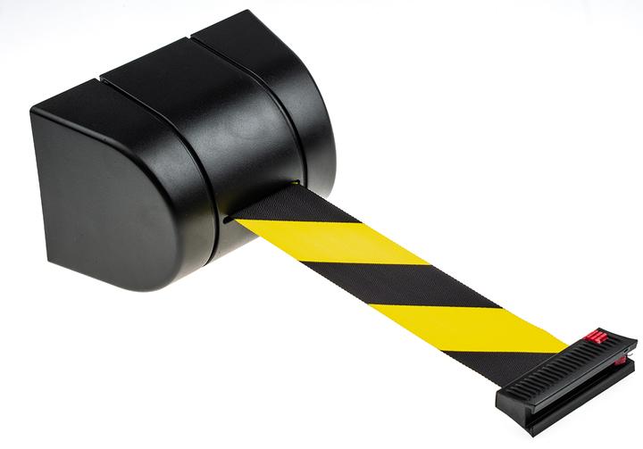 Rs Pro Wall mount barrier,Yellow/black webbing