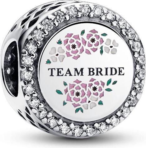 Immagine prodotto Pandora Gravierbarer Team Bride Charm (Argento 925, Vernice a smalto)