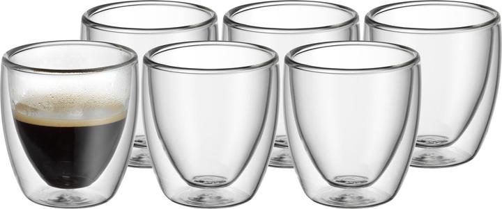 Produktbild WMF doppelwandige Espressotassen Set 6tlg Thermogläser 80ml Kult Schwebeeffekt (80 ml, 6 x)