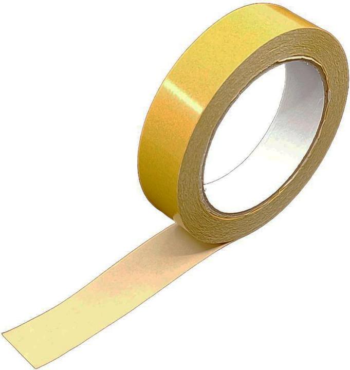 Actual product image tesa Adhesive tape double-sided Bandfix, smooth, protective paper brown, 12mm×50m (12 mm)