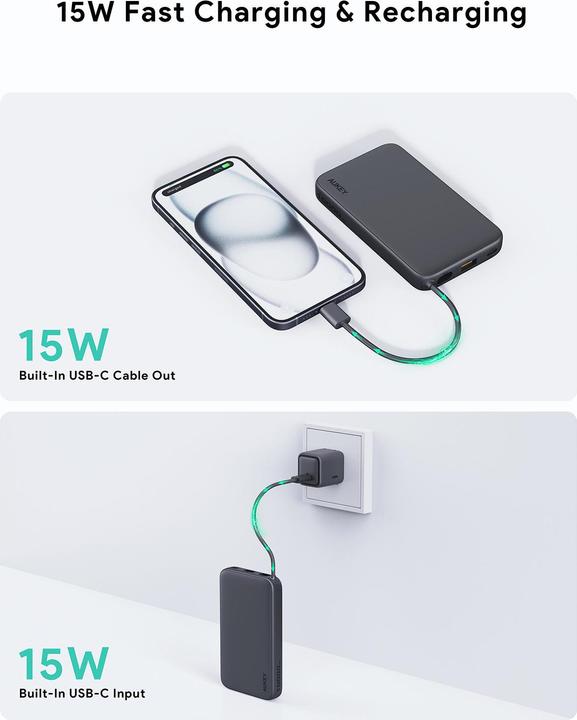 Immagine prodotto Aukey Spark Sling (10000 mAh, 22.50 W, 38.50 Wh)
