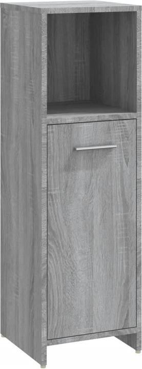 Produktbild VidaXL Badmöbel Set Badezimmermöbel Set Badezimmerschrank 4 tlg. Grau Sonoma
