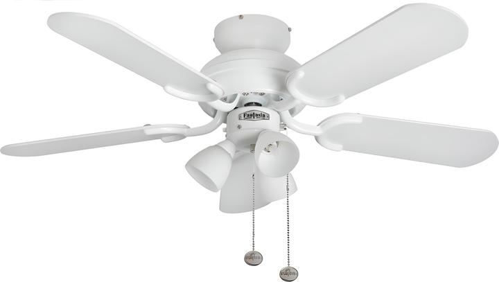 Produktbild Deckenventilator Amalfi Weiss inklusive Leuchte 91cm