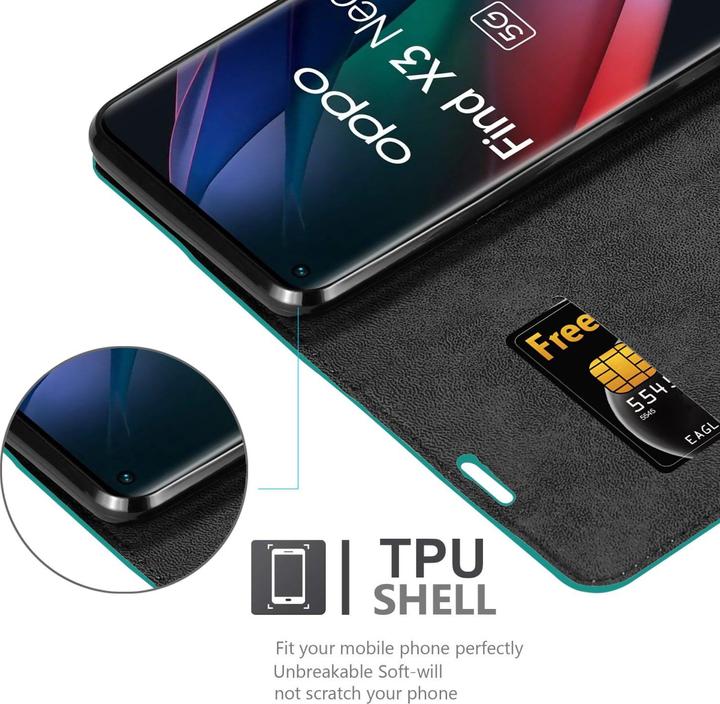 Immagine prodotto Cadorabo Libro Invis. Coperchio magnetico (Oppo Find X3 Neo)