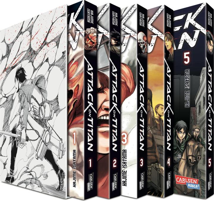 Produktbild Attack on Titan, Bände 01-05 (Deutsch, Hajime Isayama, 2014)