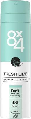 8X4 9350 Deodorant Spray No. 7 fresh lime, 150ml (Spray, 150 ml)