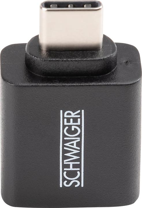 Schwaiger Ladeadapter USB3.1C->USB3.0A schwarz