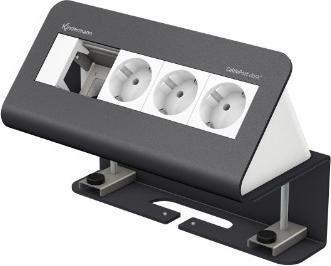 Actual product image Kindermann CablePort desk² 4-fold (4 x)