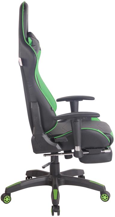 Image du produit CLP Chaise de bureau Racing Turbo avec repose-pieds, noir/vert