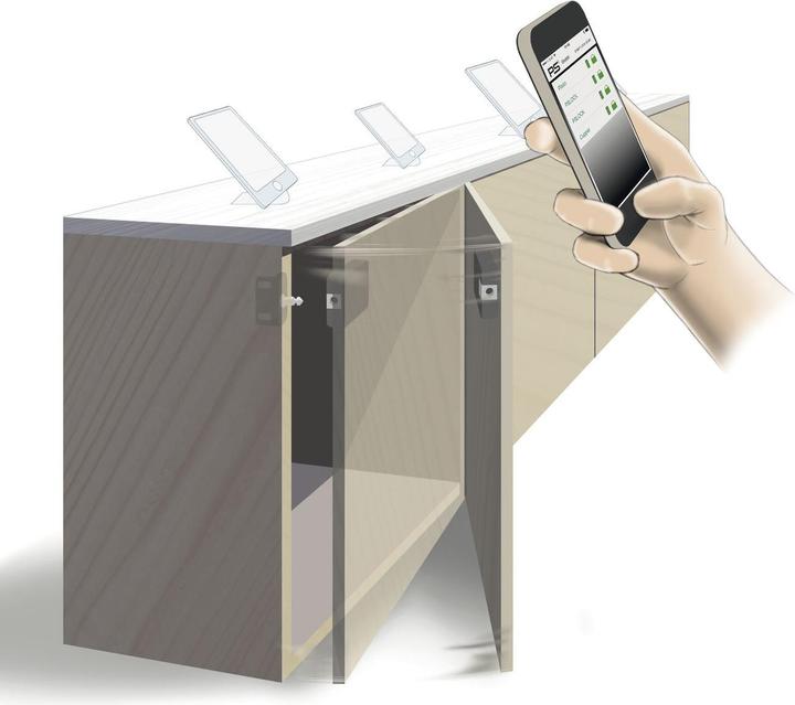 Produktbild SOLO Bluetooth - Elektronikschloss lose, Zinkduckguss/Kunststoff schwarz (Bluetooth)