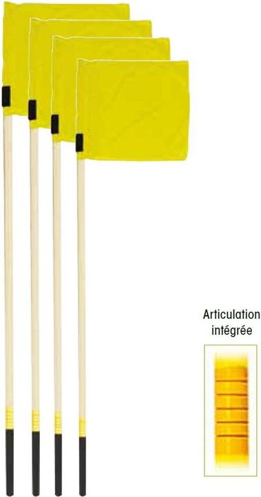 Actual product image Hasbro Rugby corner posts with red flags
