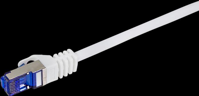 Image du produit LogiLink Câble patch Ultraflex, Cat.6A, S/FTP, 1,0 m, blancá (S/FTP, CAT6a, 1 m)