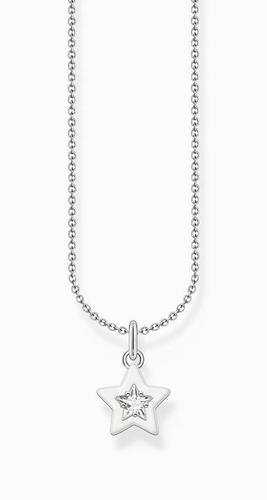 Immagine prodotto Thomas Sabo Catena con ciondolo a forma di stella in argento (Smalto a freddo, Argento 925, 38 - 45 cm)