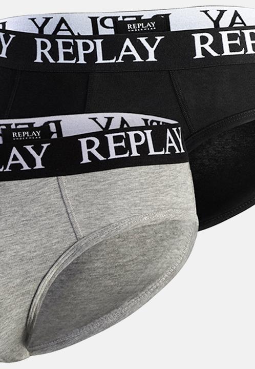 Produktbild Replay Slip SLIP Basic Cuff Logo im praktischen 2er Pack (M, 2er Pack)