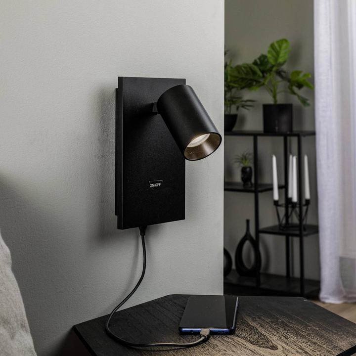 Produktbild Arcchio Brinja Strahler, USB-C-Anschluss, schwarz (GU10)