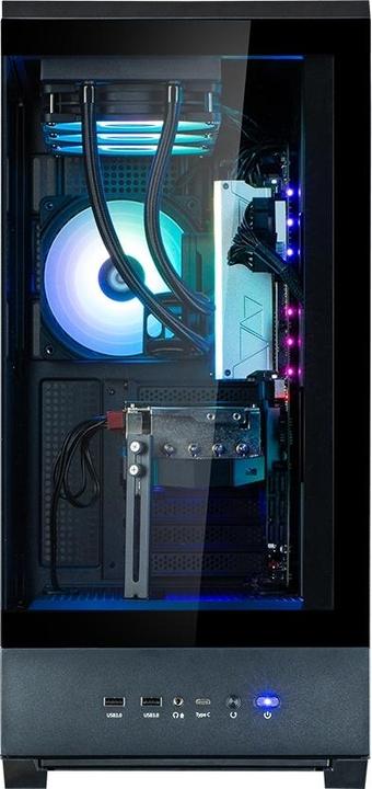 Actual product image Zalman GHE P50 DS ATX Case Tempered Glass Panoramic View - Black (ATX)