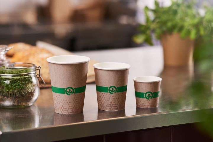 Produktbild Biopak Kaffeebecher Melli Karton 1.2 dl - Plastikfreie Beschichtung (50 x)