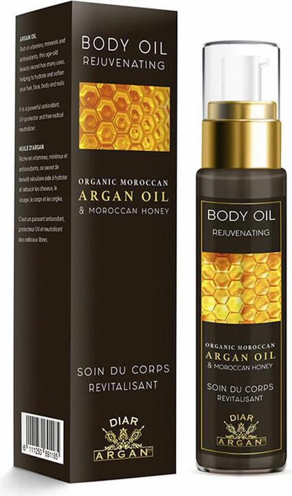 Image du produit Diar Argan Huile corporelle rajeunissante à l'argan pur et au miel 50ml (Huile pour le corps, 50 ml)