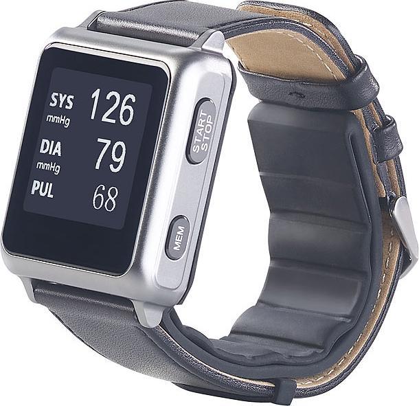 Produktbild Newgen medicals Blutdruck-Armbanduhr mit Pumpe, E-Ink-Display, Bluetooth & App