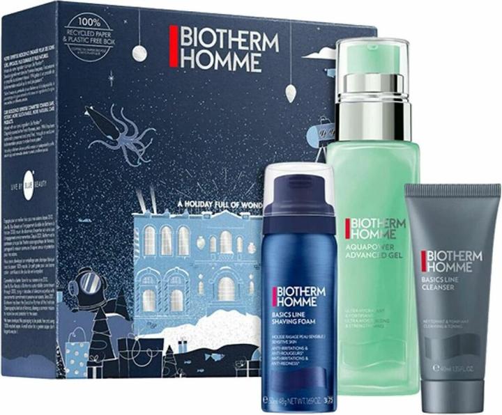 Actual product image Biotherm Aquapower Set Aquapower Pnm 75ml + Cleansing Gel T40ml + Rasage Ps 50ml (Facial care set)