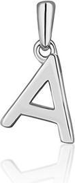 JVD Minimalist Silver Letter "A" Pendant SVLP0948XH2000A