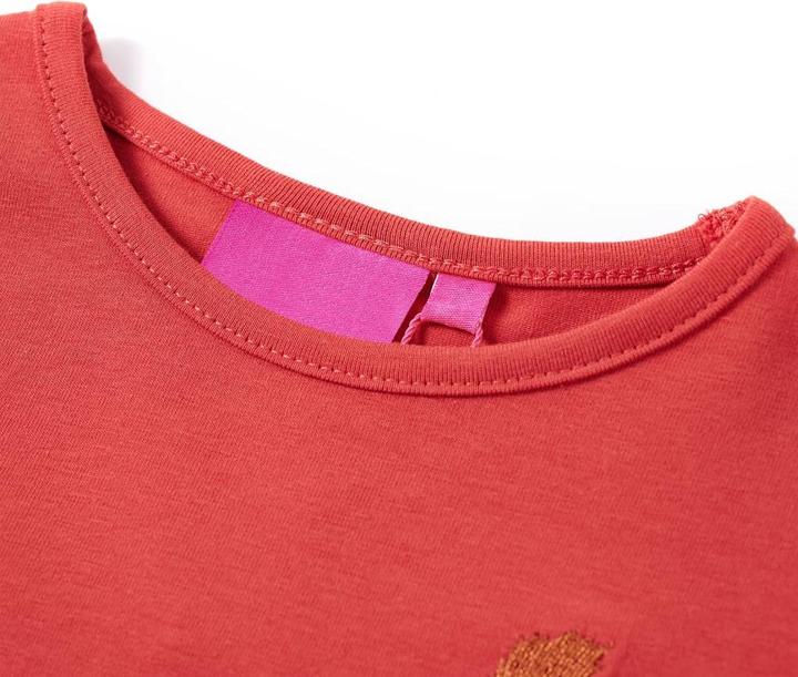 Produktbild VidaXL Kinder-Langarmshirt Dunkelrot 92,Material: 95 % Baumwolle. 5 (92)
