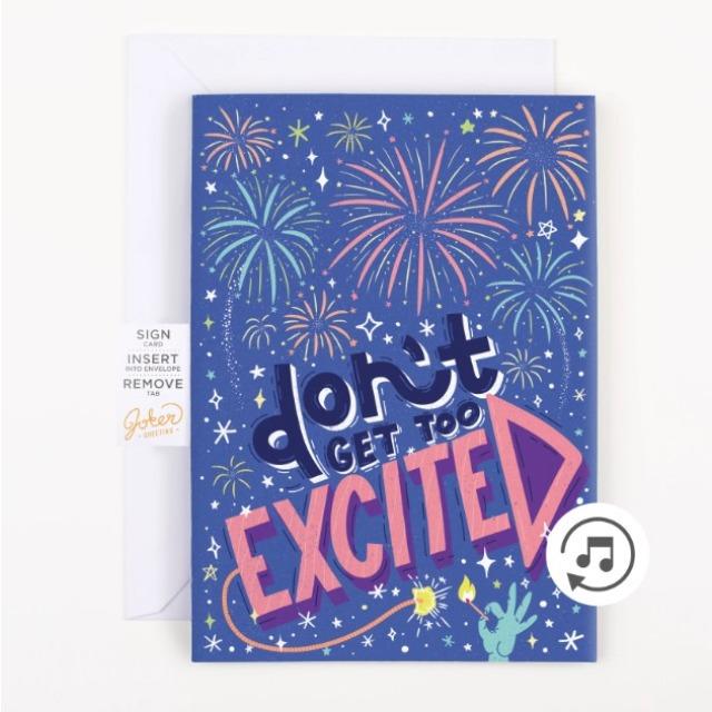 Image du produit Joker Greeting Endlose NSFW Stöhnen Gratulationskarte mit Glitzer - (1 pcs)