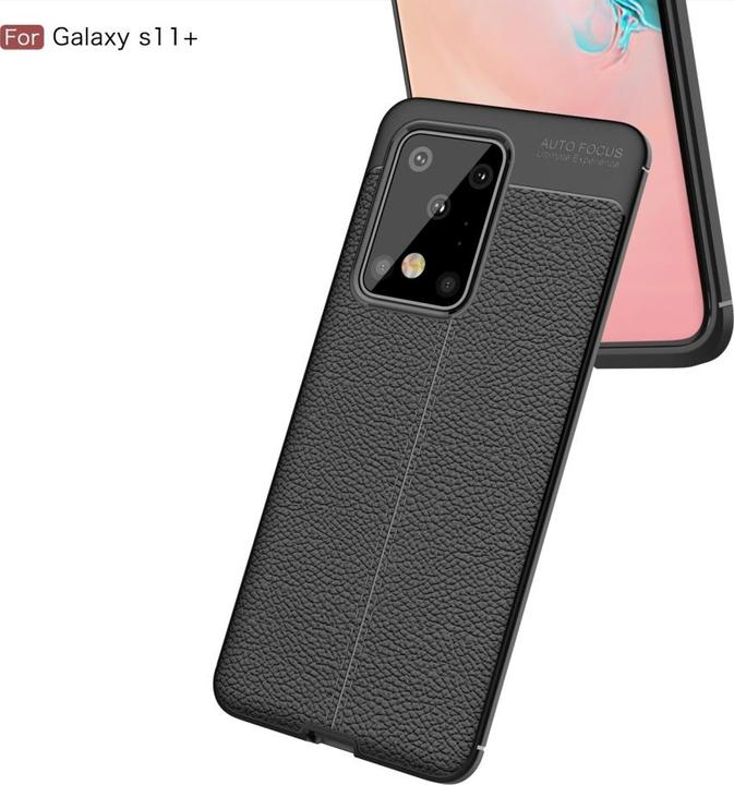 Actual product image Screenguard Samsung Galaxy S20 Ultra Case Leather Design TPU Cover (Samsung Galaxy S20 Ultra)