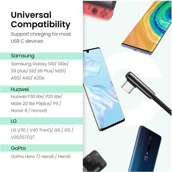 Produktbild Ugreen USB A — USB C (2 m, USB 2.0)