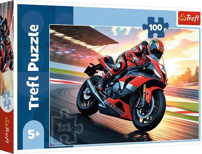 Produktbild Trefl Puzzle 100 – Motorrad (100 Teile)