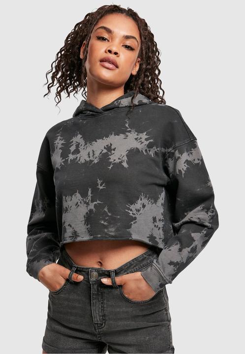 Immagine prodotto Urban Classics Felpa con cappuccio corta oversize da donna, sbiancata (4XL)