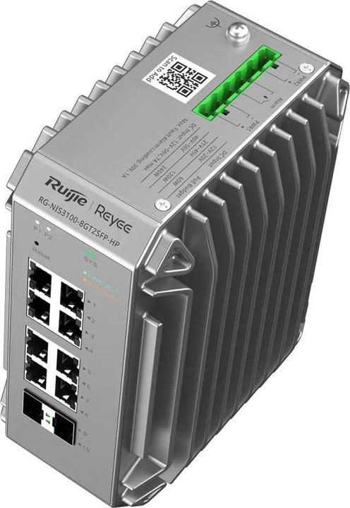 Immagine prodotto Ruijie Reyee Reyee switch industriale a 10 porte, 8x Gbit, 2x SFP, fino a 80°C (10 Porti)