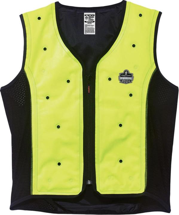 Ergodyne Kühlweste mit Dry-Evaporative Technologie, XL, gelb/schwarz (XL)