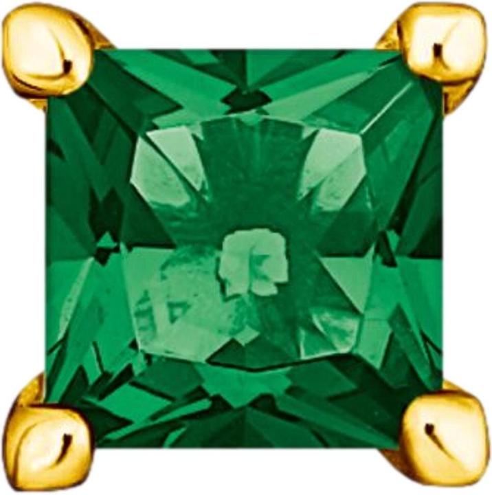 Immagine prodotto Thomas Sabo Orecchini singoli con pietra verde, oro (Argento 925, argento 925 decorato)