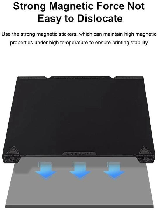 Actual product image Creality Printing Platform K1 Fine PEI Building Plate 235 x 235 mm (Printing bed)