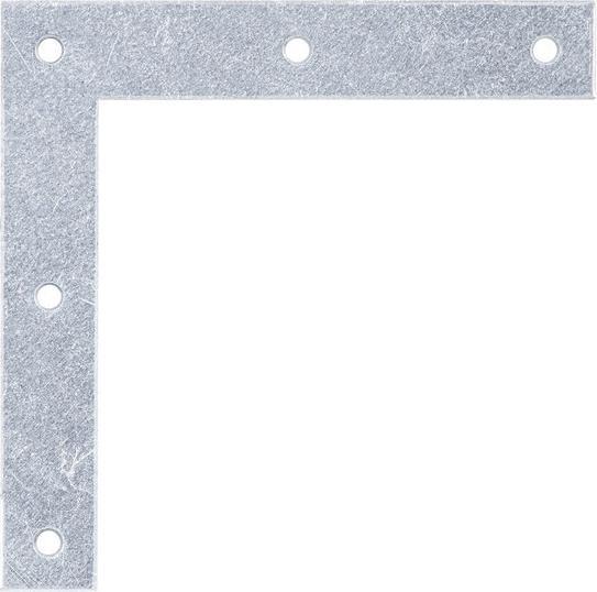 Alberts Equerre de fixation 100 x 100 x 15 mm, galvanisé jaune, 1 pce (1 pcs)