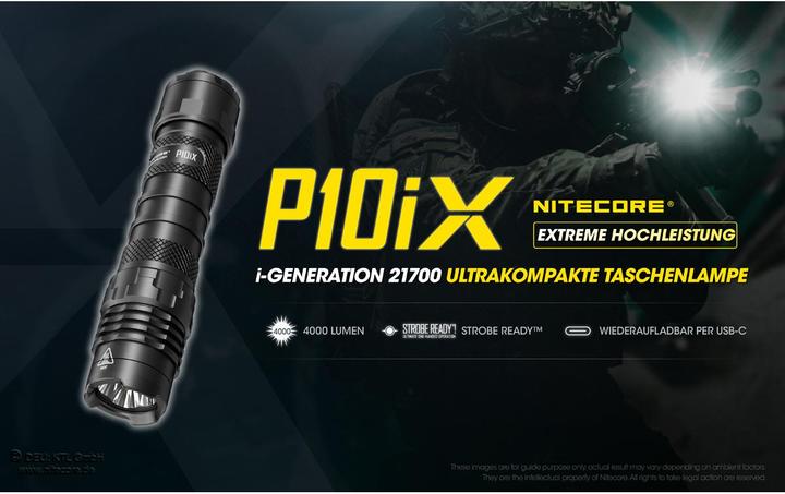 Immagine prodotto Nitecore P10iX - 4000 lumen (13.72 cm, 4000 lm)