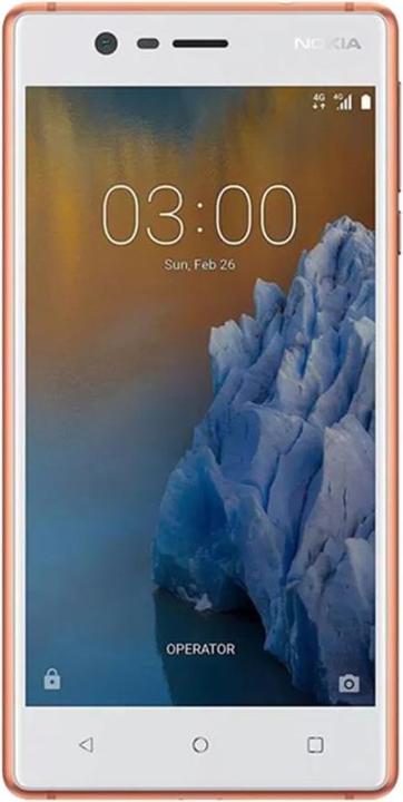 Image du produit Nokia 3 (16 Go, Copper, 5", Double SIM hybride, 8 Mpx, 4G)