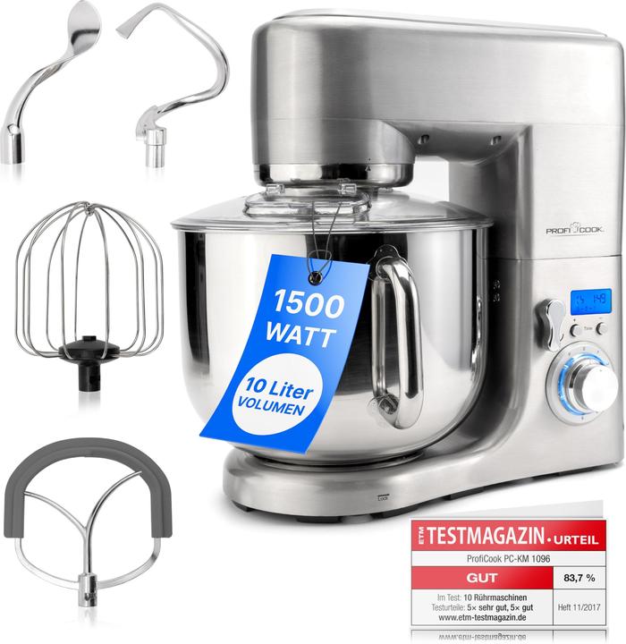 Proficook Machine à pétrir (1500 W)