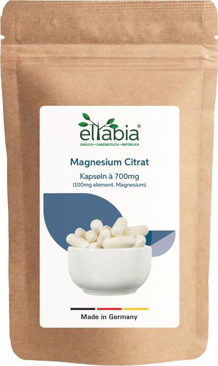 Immagine prodotto Eltabia Capsule di magnesio citrato - Per il rilassamento muscolare e l'energia (200 Pezzo/i, Pillole)