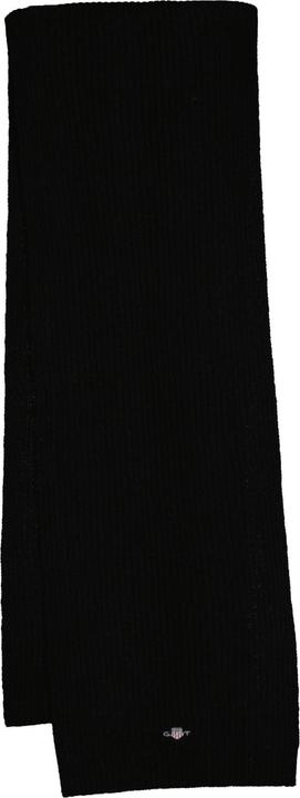 GANT Schal aus Rippstrick - Schwarz