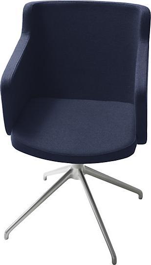 Produktbild Topstar Besprechungssessel SFH, 3D-Sitzgelenk und Aluminium-Fusskreuz, dunkelblau