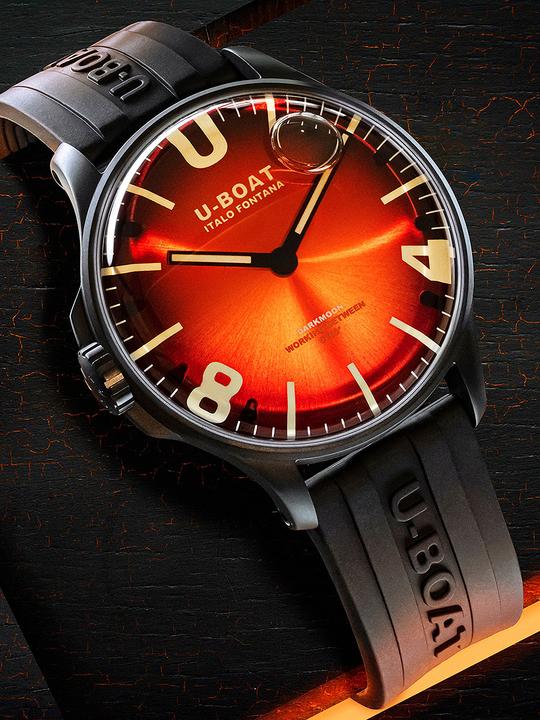 Immagine prodotto U-Boat 8697/B Darkmoon Red IPB Soleil 44mm 5ATM (Fatto in Svizzera, 44 mm)