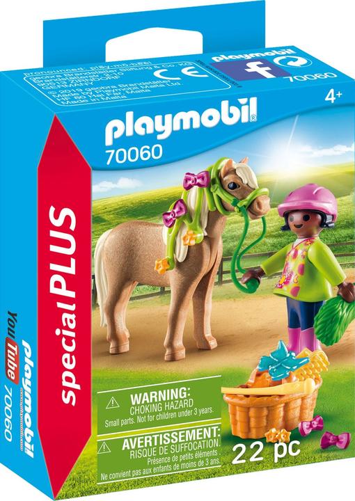 Produktbild Playmobil Mädchen mit Pony (70060, Playmobil Special Plus)