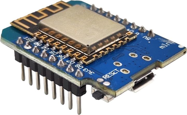 Actual product image Purecrea WeMos D1 mini ESP8266 with pin headers