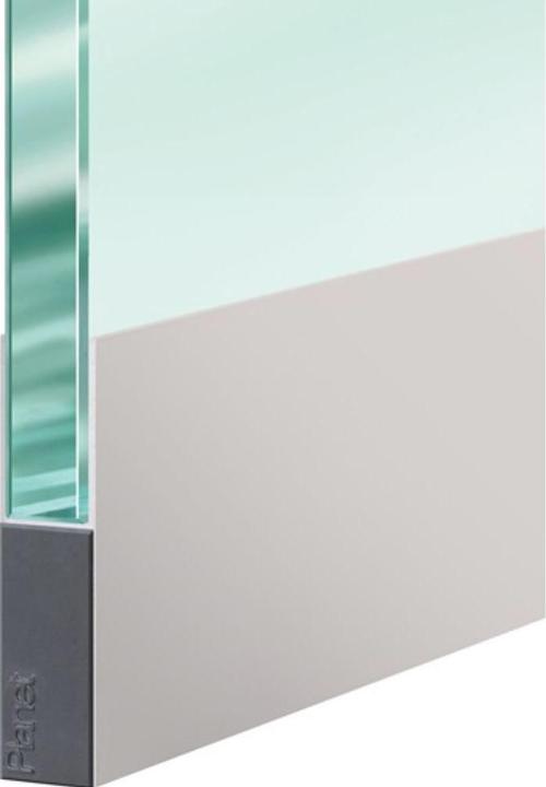 Actual product image Planet Door seal KG-F8 narrow 1-sided Length 709 mm Aluminium silver anodised Glass doors