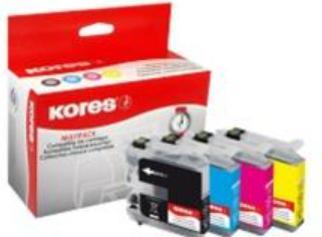 Produktbild Kores Multi-Pack Tinte für brother DCP-J132W/DCP-152W kompatibel zu OEM-Nr (M, BK, C, Y)