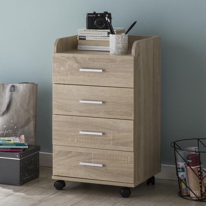 Image du produit FineBuy Conteneur roulant (33 x 40 x 71 cm)
