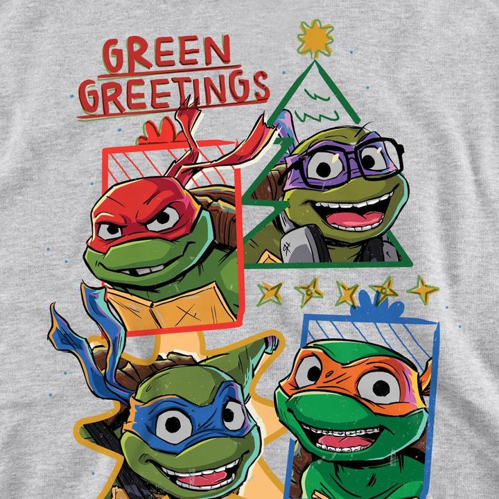 Immagine prodotto Teenage Mutant NT Green Greetings Felpa Natale Adulto Unisex (L)