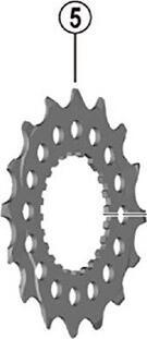 Image du produit Shimano Chainring micro spline CS-M8100 16T (16)